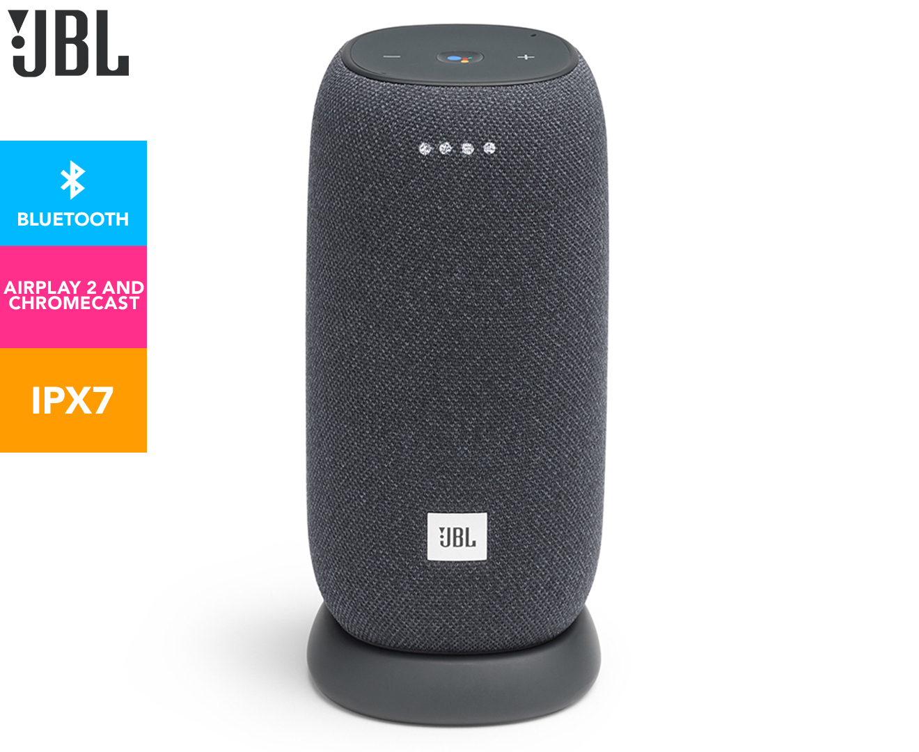 JBL Link Portable Smart Wireless Speaker - Grey | Catch.com.au