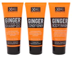 XHC Ginger 3-Piece Shampoo, Conditioner & Body Wash Gift Set