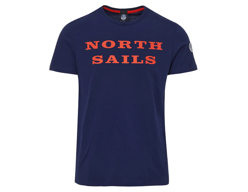 North Sails Men's Print Tee / T-Shirt / Tshirt - Ocean Blue