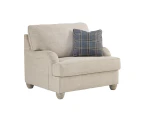 Isabelle Traemore 1 Seater Large Fabric Arm Chair - Beige - Traemore - Fabric Lounges