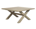 Outdoor Tahitian Outdoor 1.5M Square Solid Teak Timber Dining Table - Outdoor Teak Dining Settings