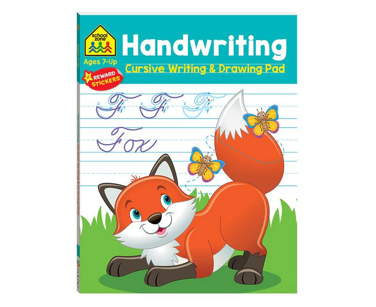 School Zone: Handwriting Cursive Writing And Drawing Pad