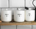 Ecology Staples Foundry Tea, Coffee & Sugar Canister Set - White