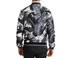 Dolce & Gabbana Silk Banana Leaf Print Bomber Jacket Clothing Jackets Men
