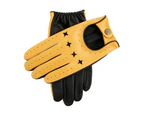 Dents The Suited Racer Touchscreen Leather Driving Gloves - Cork/Black