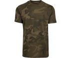 Build Your Brand Mens Camouflage Print T-Shirt (Olive Camo) - RW7632