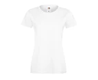 Fruit Of The Loom Womens Lady-Fit Sofspun Short Sleeve T-Shirt (White) - RW3302