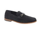 Roamers Mens Suede Slip-on Casual Shoes (Navy) - DF1944