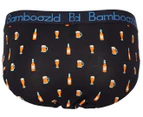 Bamboozld Men's Bamboo Blend Briefs 3-Pack - Lures/Grey/Beer