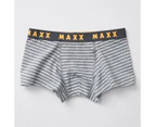 Maxx Older Boys 3 Pack Trunks - Grey - Grey