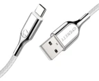 Cygnett 2m Armoured USB-C to USB-A 60W Cable - White