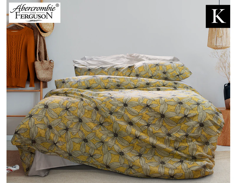Abercrombie & Ferguson Luminosa King Bed Quilt Cover Set - Yellow
