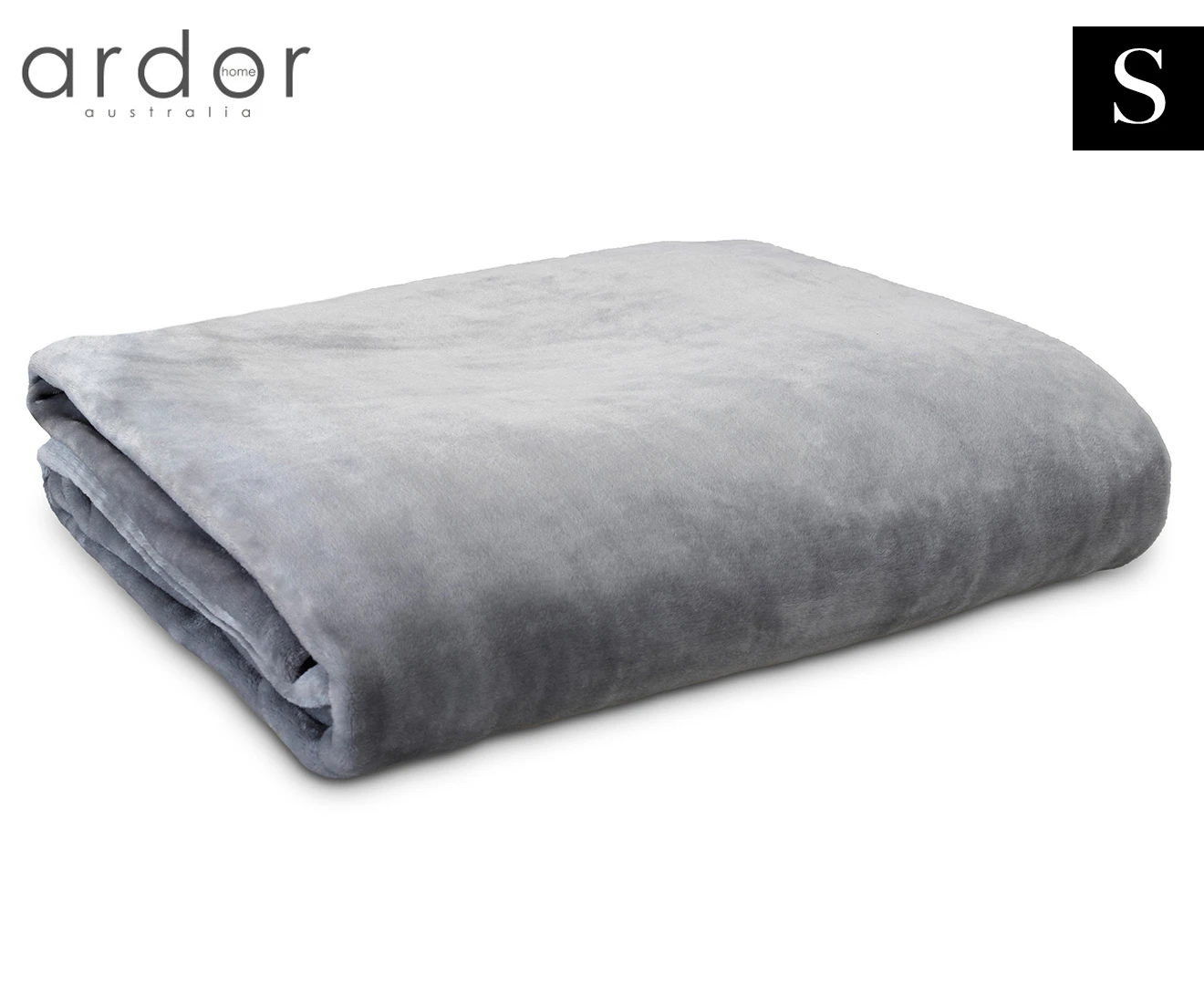 Ardor Boudoir 180x240cm Lucia Luxury SB Plush Velvet Blanket - Silver