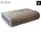 Ardor Boudoir 300x240cm Lucia Luxury SKB Plush Velvet Blanket - Stone