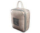 Ardor Boudoir 245x240cm Lucia Luxury QB Plush Velvet Blanket - Stone