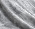 Ardor Boudoir 245x240cm Lucia Luxury QB Plush Velvet Blanket - Silver 3