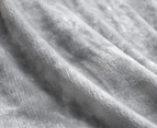 Ardor Boudoir 245x240cm Lucia Luxury QB Plush Velvet Blanket - Silver