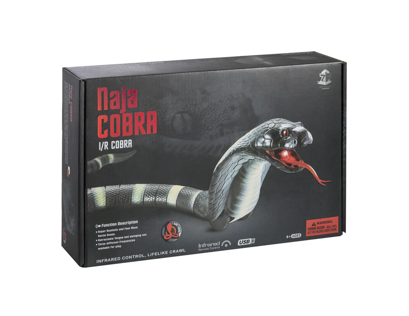 Remote Control Cobra Snake - Black