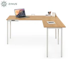 Zinus Dominic L-shaped Corner Office Desk Laptop Computer Study Student Workstation Table