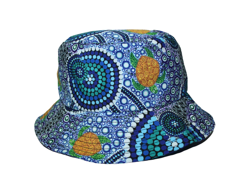 Hat Aboriginal Design  - Colours of the Reef Design - Colin Jones