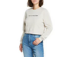 Lee Women's Crop Sweat Crew - Dove