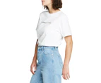 Lee Women's Classic Tee / T-Shirt / Tshirt - Vintage White