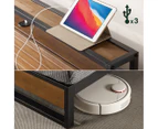 Zinus Ironline Metal & Wood Bed Frame w/ Headboard Shelf + USB