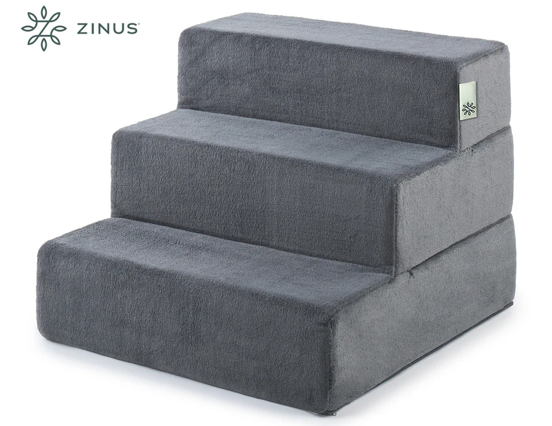 Zinus Small 3-Step Easy Pet Stairs - Charcoal