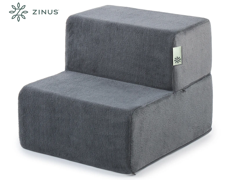 Zinus Small 2-Step Easy Pet Stairs - Charcoal