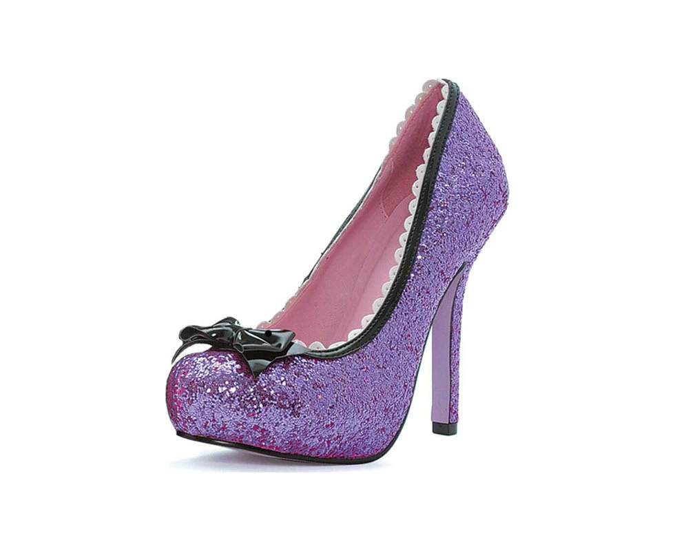 Purple Princess Glitter High Heel Adult Shoes