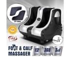 3D Shiatsu Foot Ankle Calf Massager Silver 4 Motors 10