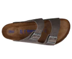 Birkenstock Unisex Arizona Soft Footbed Regular Fit Sandals - Iron