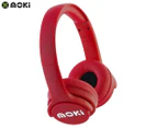 Moki Brites Bluetooth Wireless Headphones - Red