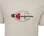 Champion Men's Sports Graphic Print Tee / T-Shirt / Tshirt - Beige