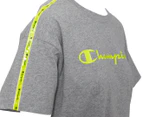 Champion Women's EU Legacy Tape Tee / T-Shirt / Tshirt - Oxford Grey Heather