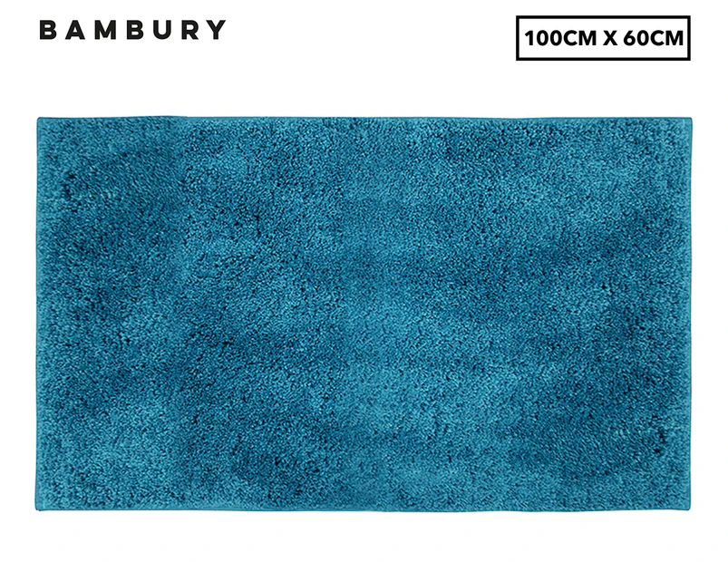 Bambury Microplush Giant Bath Mat - Teal