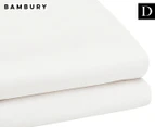Bambury TRUFit Double Bed Fitted Sheet - White