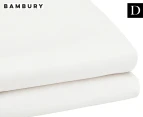 Bambury TRUFit Double Bed Fitted Sheet - White