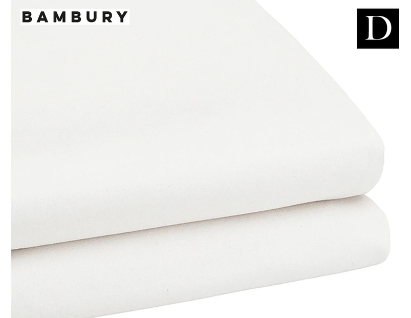 Bambury TRUFit Double Bed Fitted Sheet - White