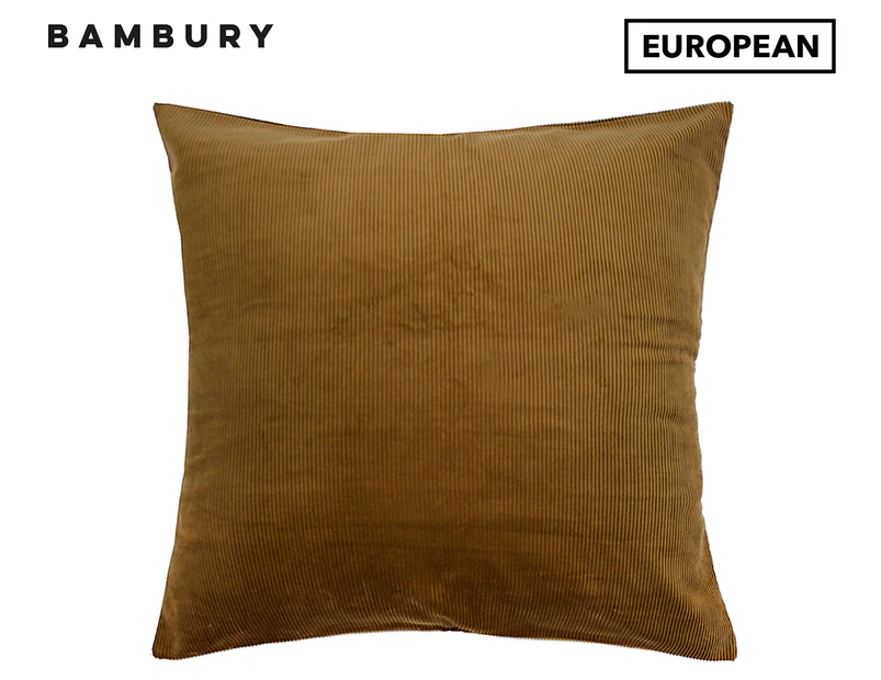Bambury 65x65cm Sloane European Pillowcase - Sienna