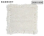 Bambury 45x45cm Hamersley Cushion - Ivory