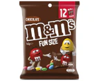 3 x M&M's Chocolate Fun Size 148g