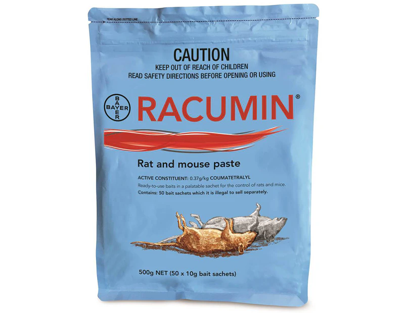 Bayer Racumin Paste Rodenticide Rat Mouse Killer Poison - 500g (MBRP500)