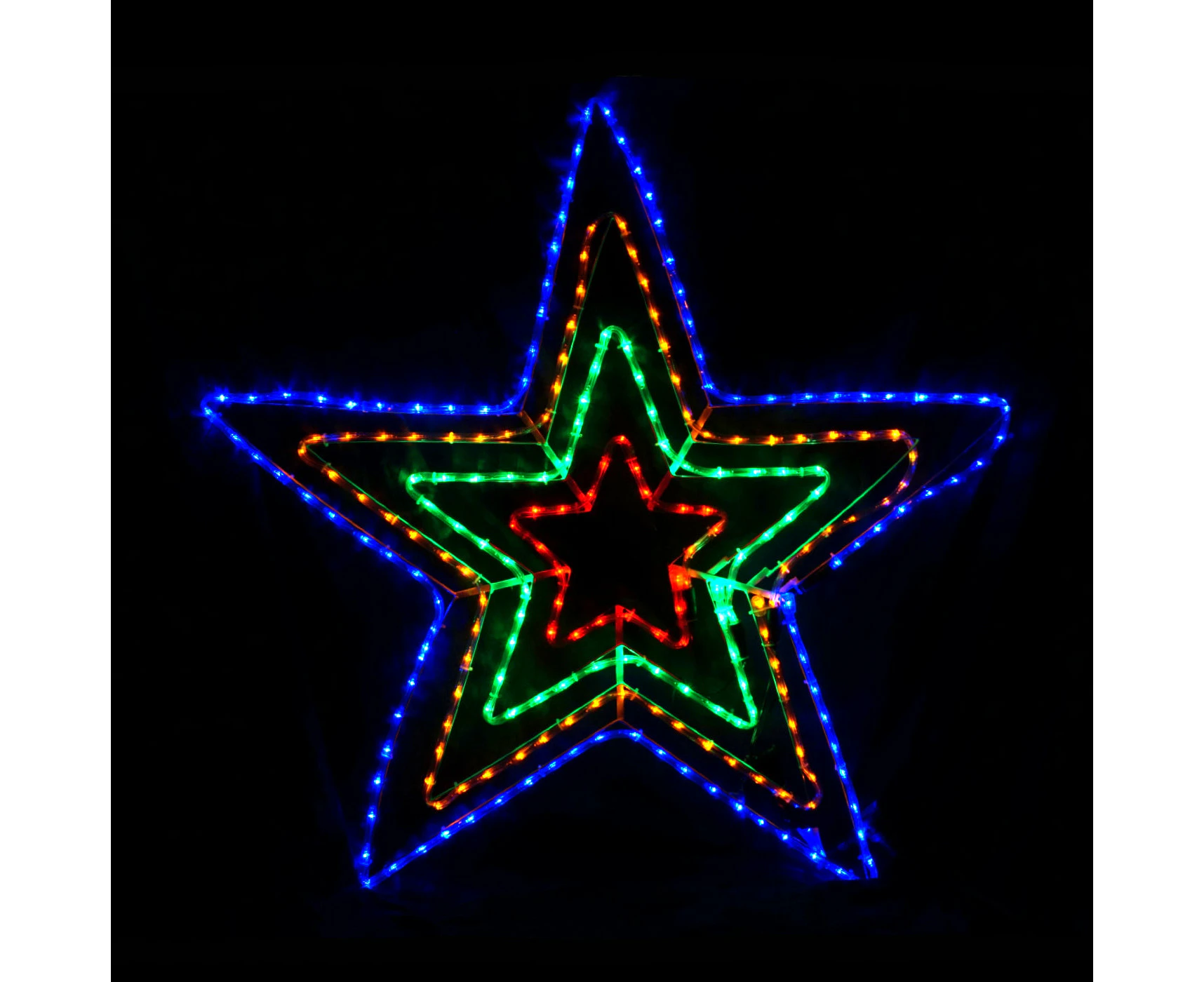 Christmas LED Motif 4 Layer Star 108x108cm Outdoor Display