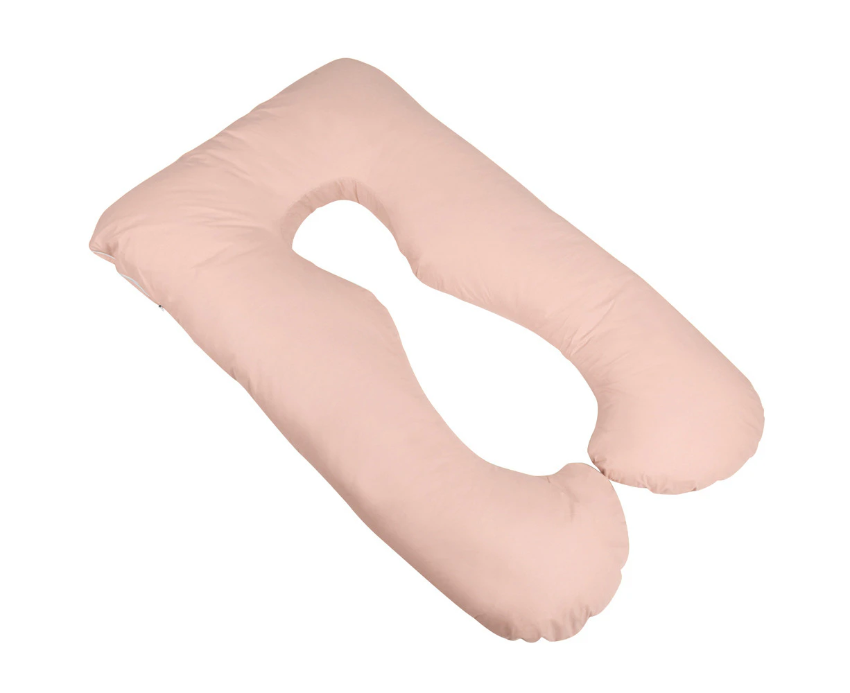 Maternity Pillow Pregnancy Nursing Sleeping Body Support Feeding ~ Large Pink