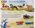 Breyer Glow in the Dark 4 Pinto Horse Set Stablemates 1:32 Scale 5396