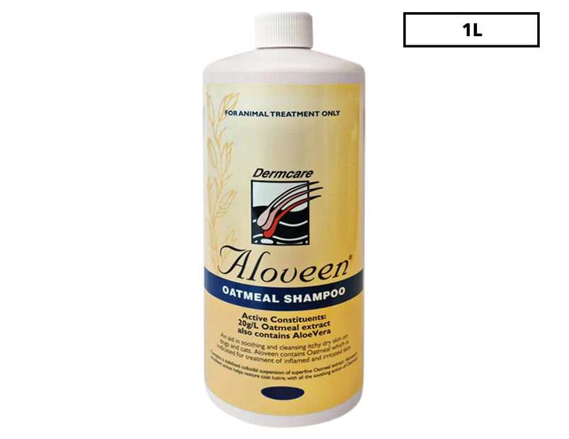 Dermcare Aloveen Dog Shampoo Aloe Vera and Oatmeal 1L