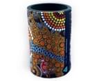 Stubby Cooler X2 Aboriginal Design - Colours of the Land Design - Colin Jones 3
