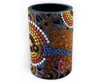 Stubby Cooler X2 Aboriginal Design - Colours of the Land Design - Colin Jones 4