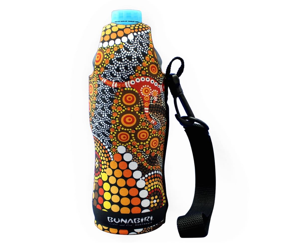 Colin Jon Colours of the Land Design Water Bottle Cooler Aboriginal Design